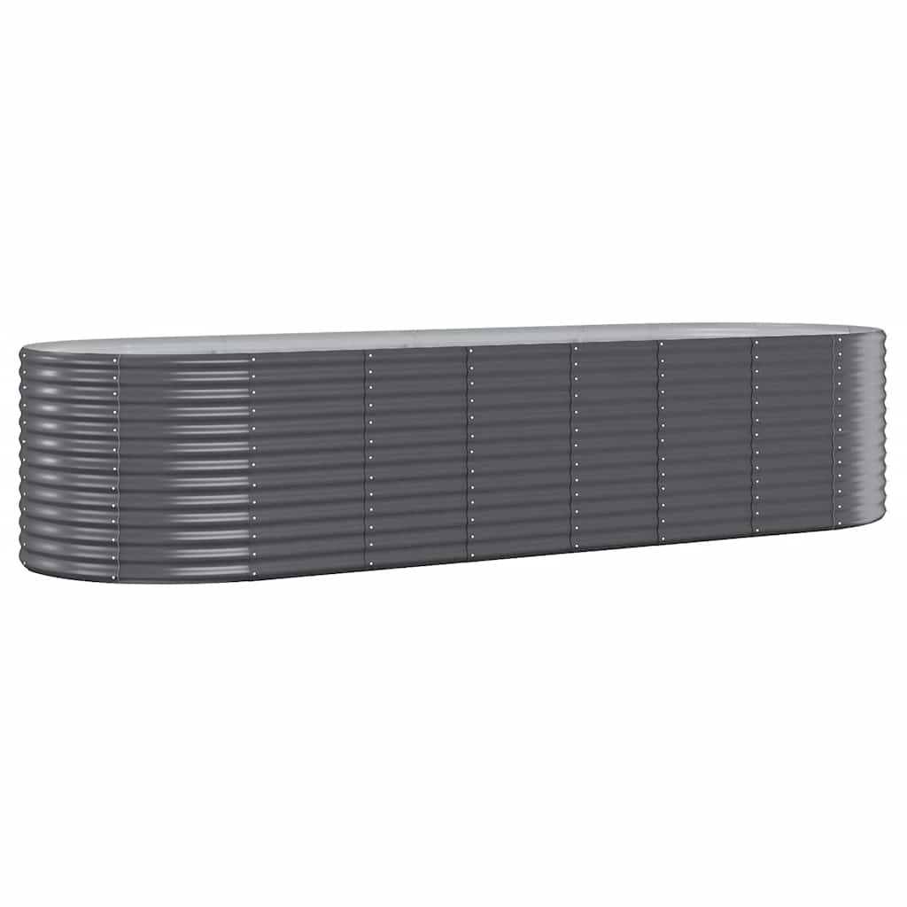Hochbeet Verzinkter Stahl 322x100x68 cm Anthrazit