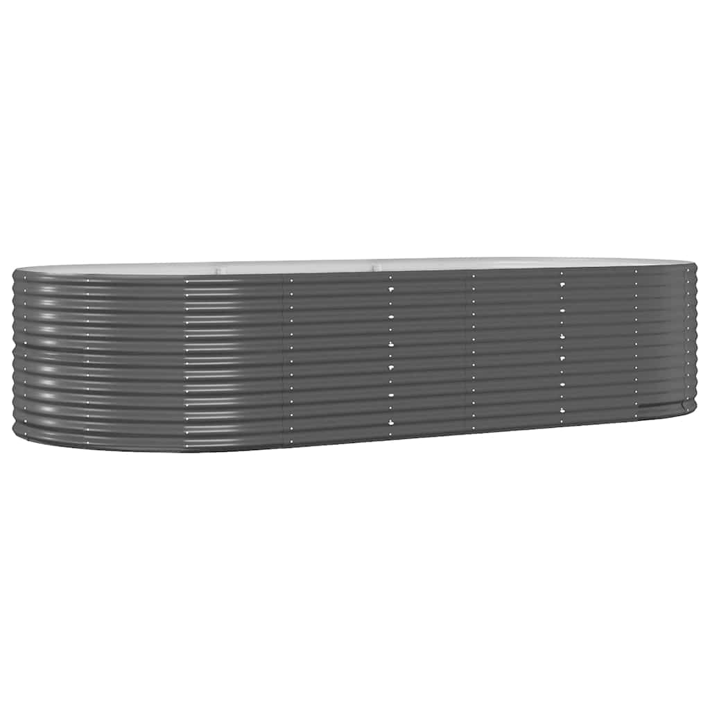 Hochbeet Anthrazit 291x140x68 cm Verzinkter Stahl