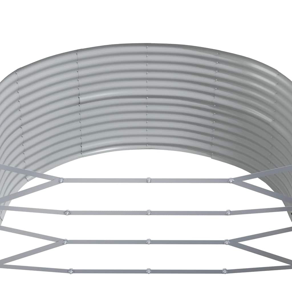 Hochbeet Anthrazit 291x140x68 cm Verzinkter Stahl