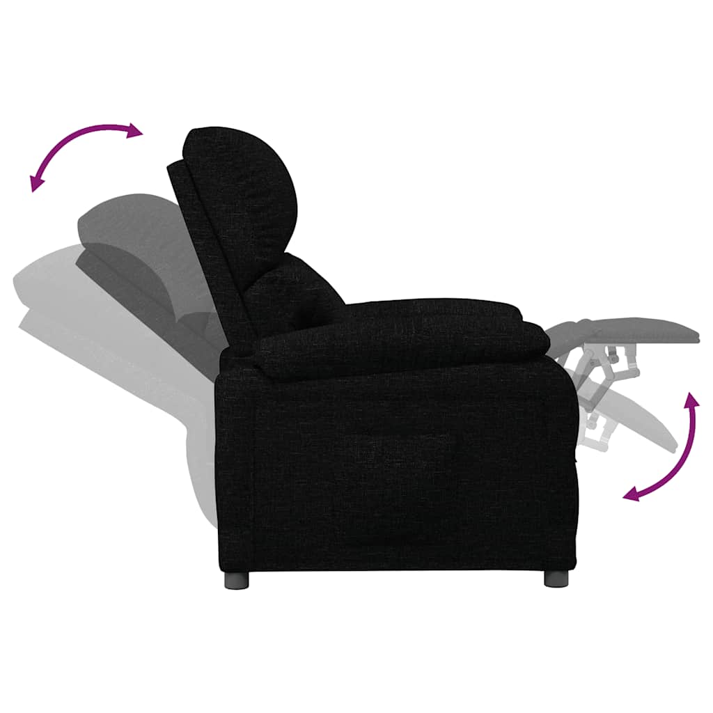 Relaxsessel Schwarz Stoff