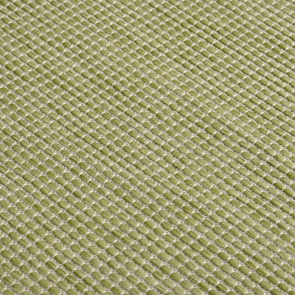 Outdoor-Teppich Flachgewebe 100x200 cm Grün