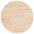 Tischplatte Ø50x2,5 cm Massivholz Kiefer
