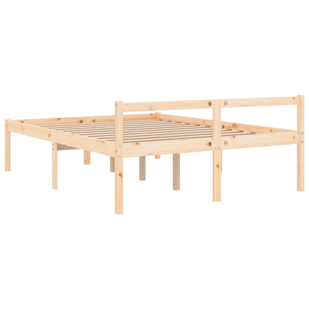 Seniorenbett 120x190 cm Massivholz Kiefer