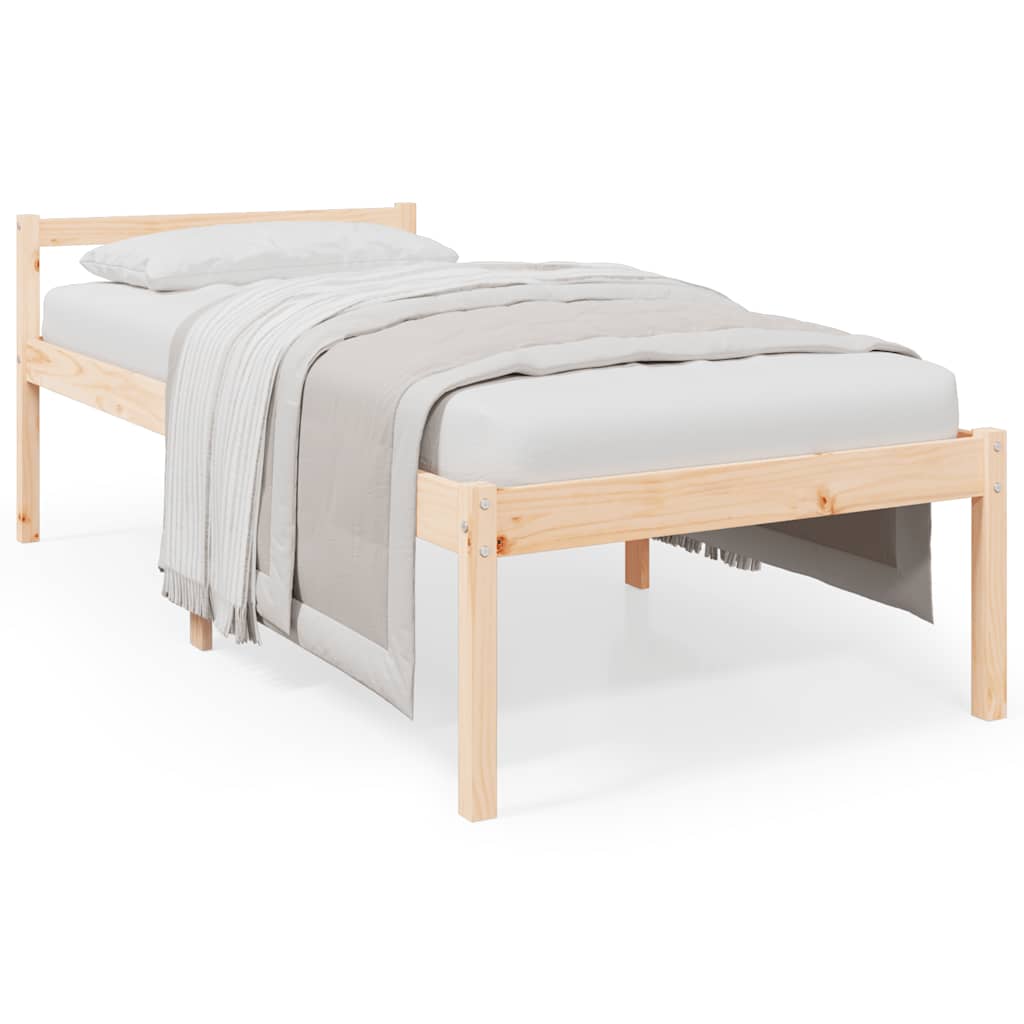 Seniorenbett 90x200 cm Massivholz Kiefer