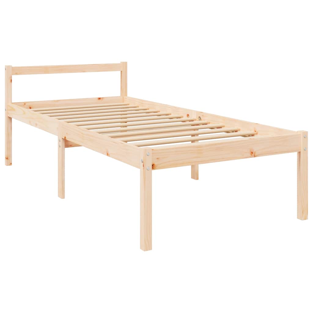 Seniorenbett 90x200 cm Massivholz Kiefer
