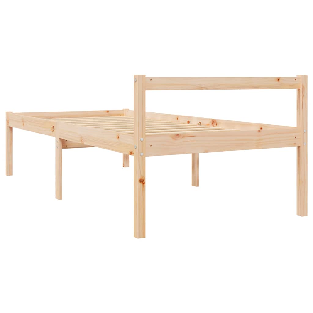 Seniorenbett 90x200 cm Massivholz Kiefer