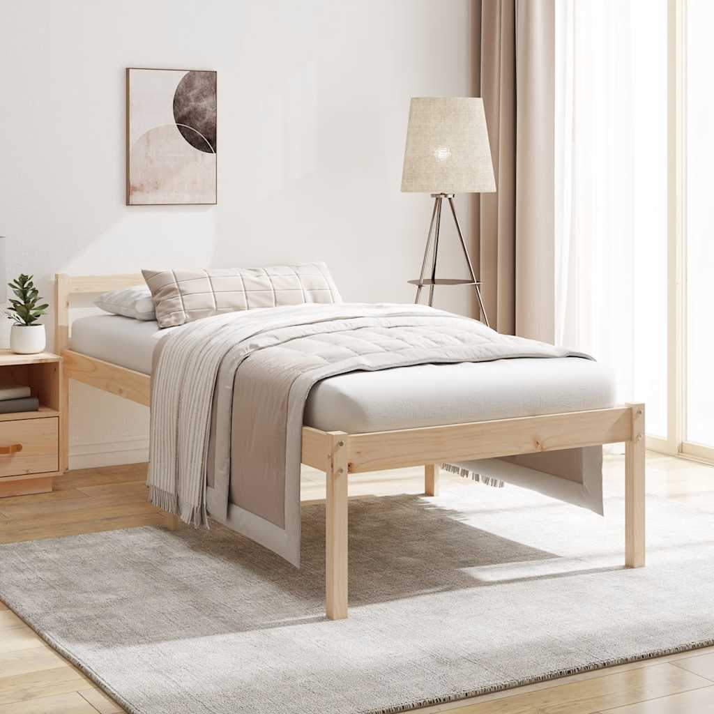Seniorenbett 90x200 cm Massivholz Kiefer