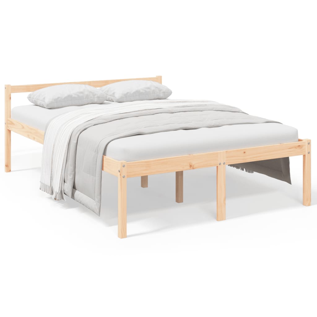 Seniorenbett 120x200 cm Massivholz Kiefer
