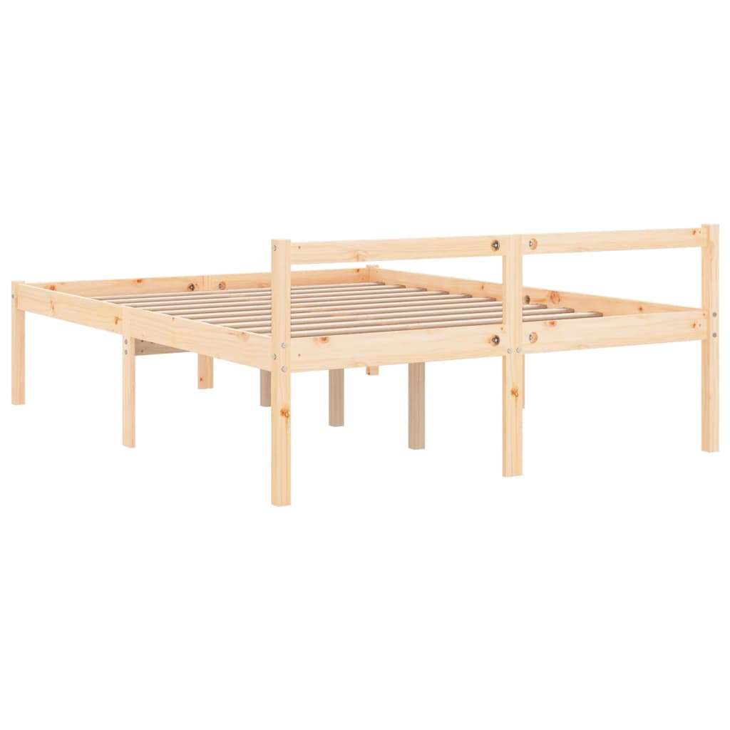 Seniorenbett 120x200 cm Massivholz Kiefer