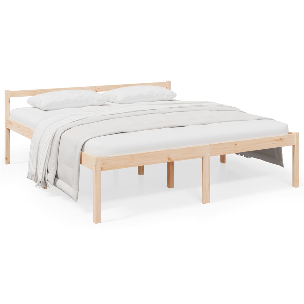 Seniorenbett 200x200 cm Massivholz Kiefer