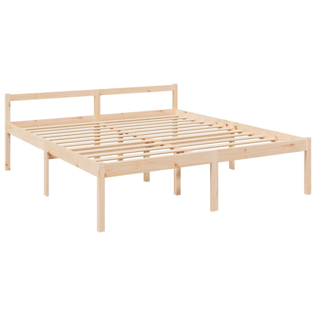 Seniorenbett 200x200 cm Massivholz Kiefer