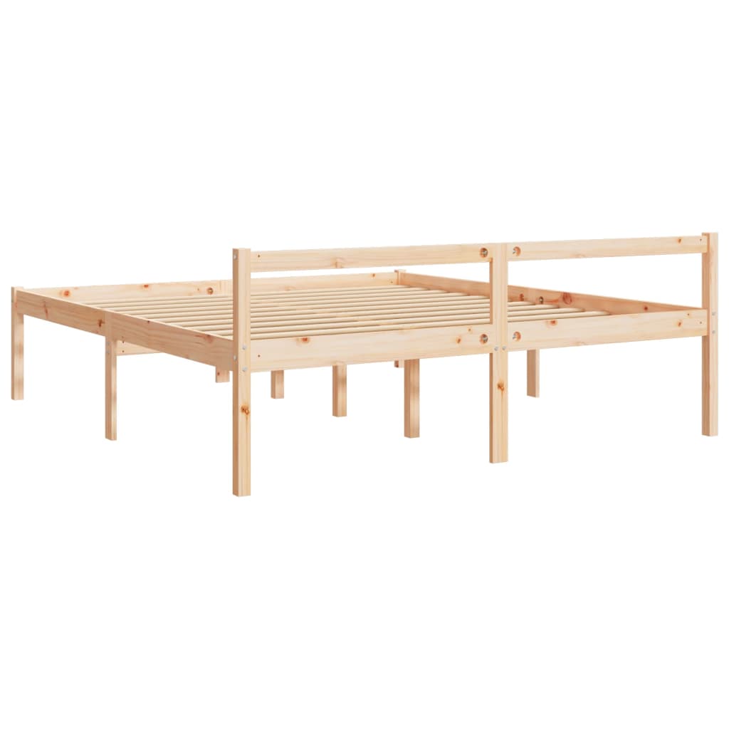 Seniorenbett 200x200 cm Massivholz Kiefer
