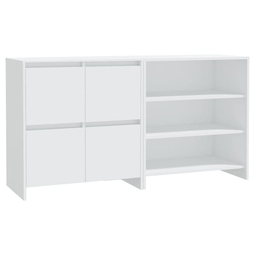 2-tlg. Sideboard Weiß Holzwerkstoff