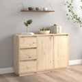 Sideboard 111x34x75 cm Massivholz Kiefer
