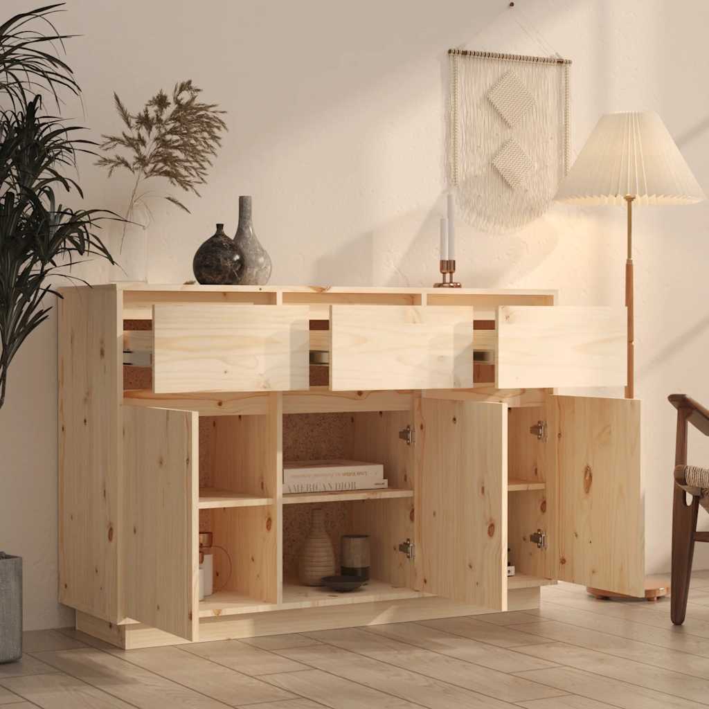Sideboard 111x36x75 cm Massivholz Kiefer