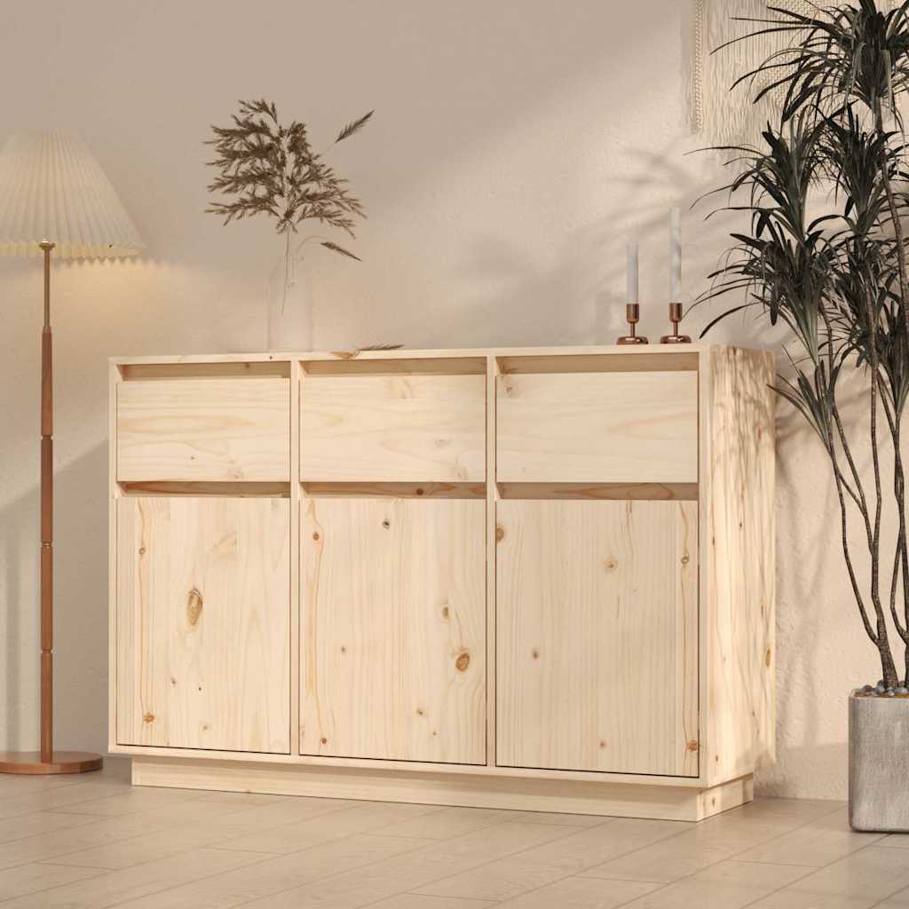 Sideboard 111x36x75 cm Massivholz Kiefer