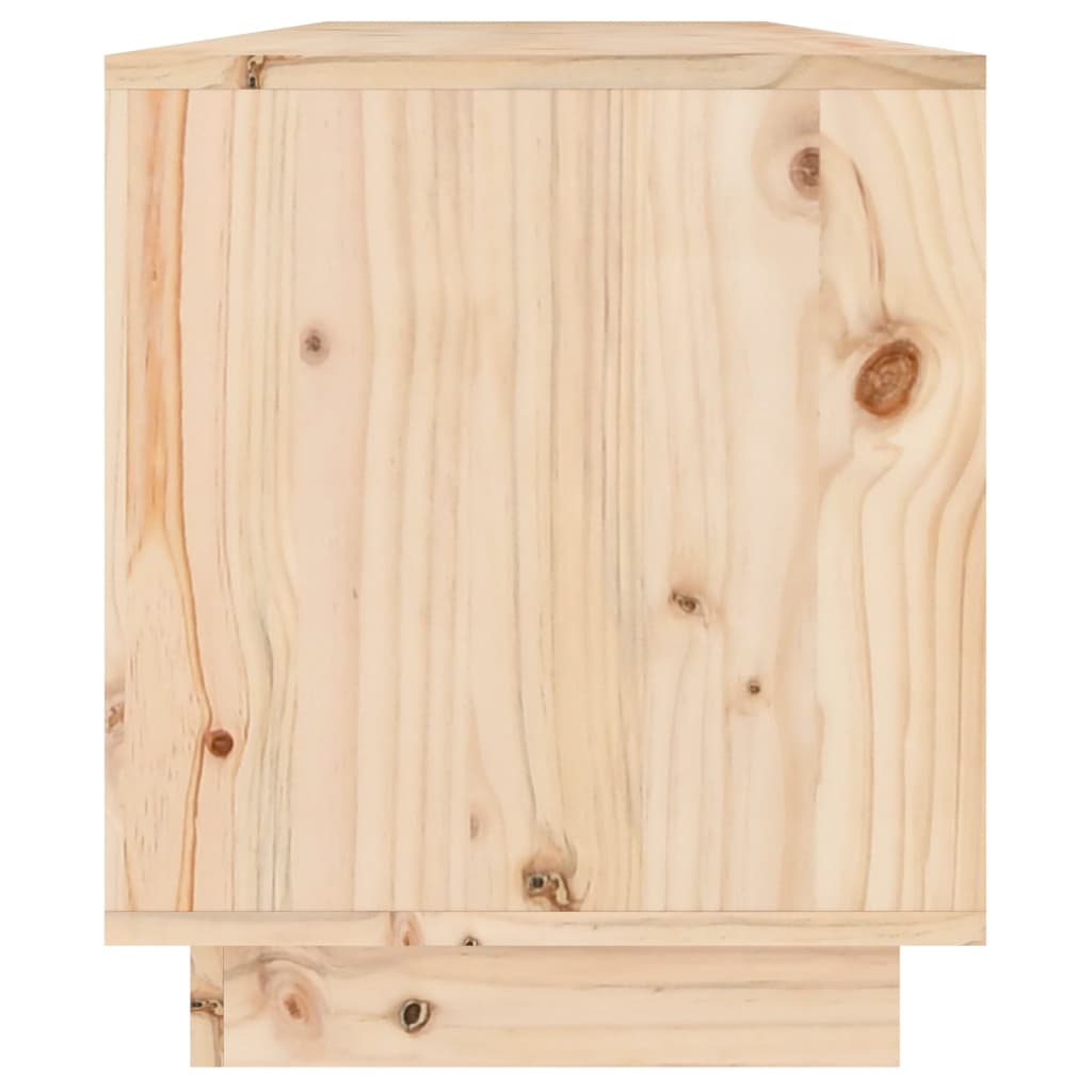 TV-Schrank 110,5x34x40 cm Massivholz Kiefer