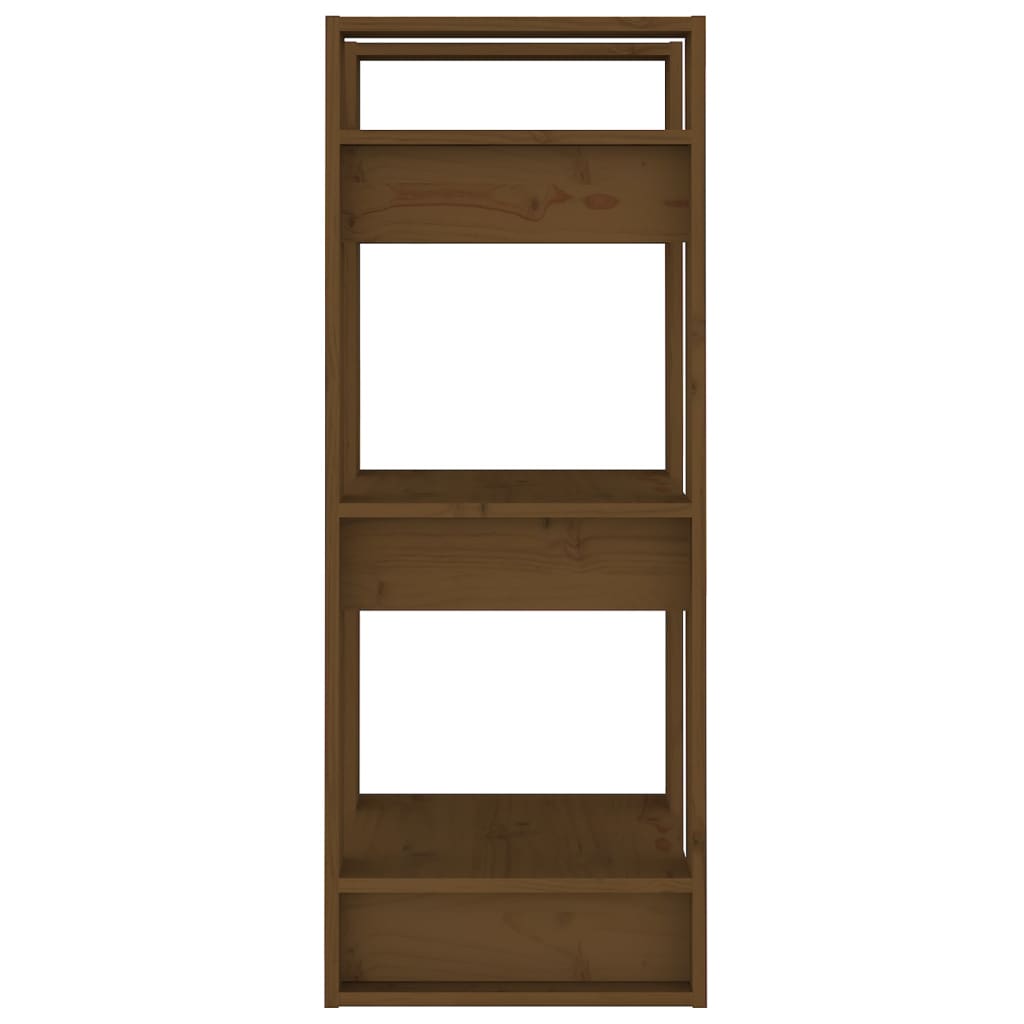 Bücherregal/Raumteiler Honigbraun 41x35x91 cm Massivholz