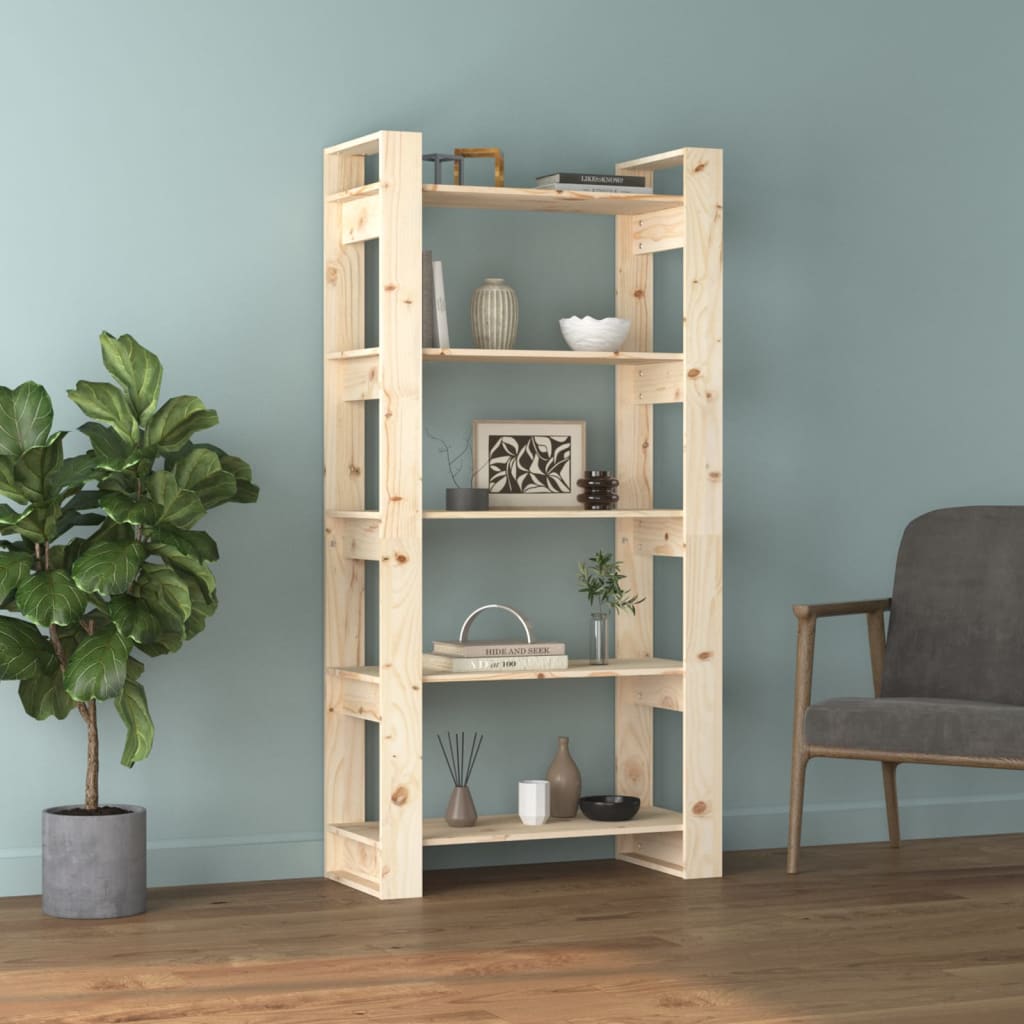 Bücherregal/Raumteiler 80 x 35 x 160 cm Massivholz