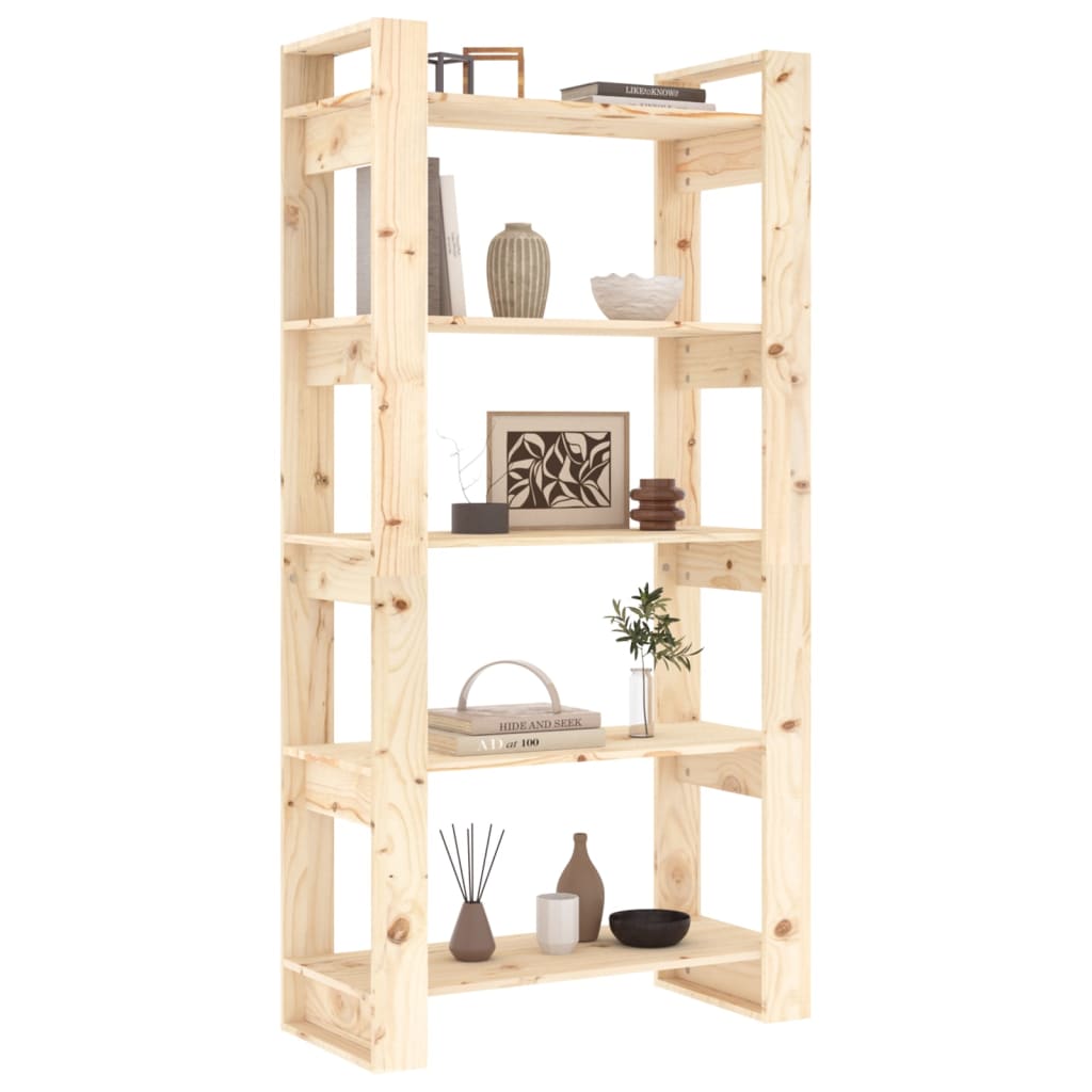 Bücherregal/Raumteiler 80 x 35 x 160 cm Massivholz