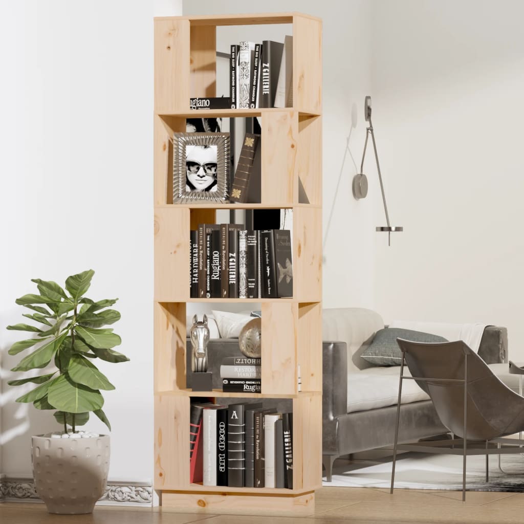 Bücherregal/Raumteiler 51x25x163,5 cm Massivholz Kiefer
