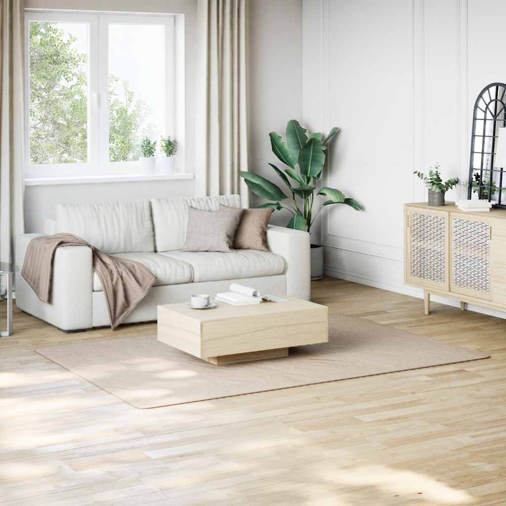 Teppich Waschbar Flauschig Kurzflor 160x230 Rutschfest Beige