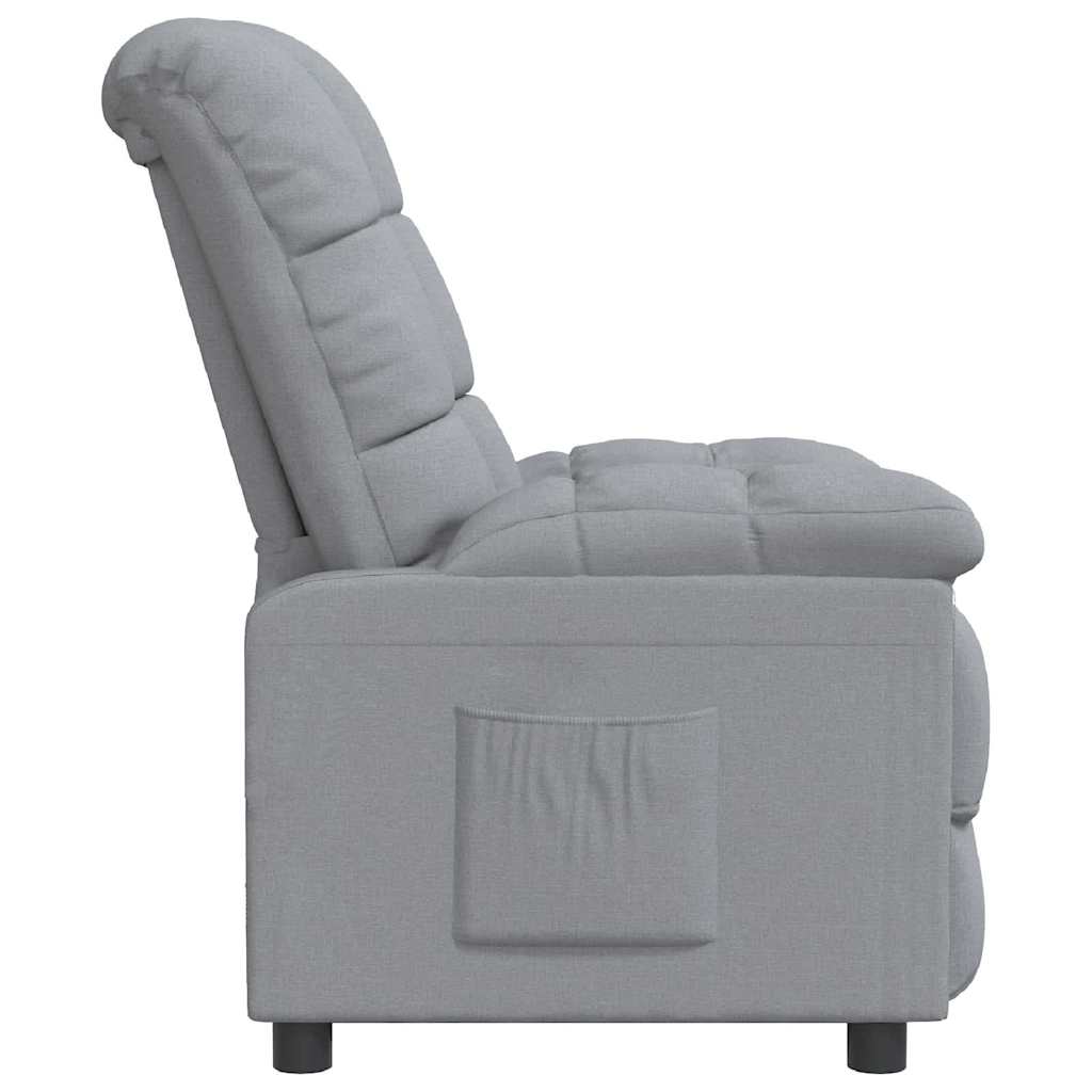 Relaxsessel Hellgrau Stoff