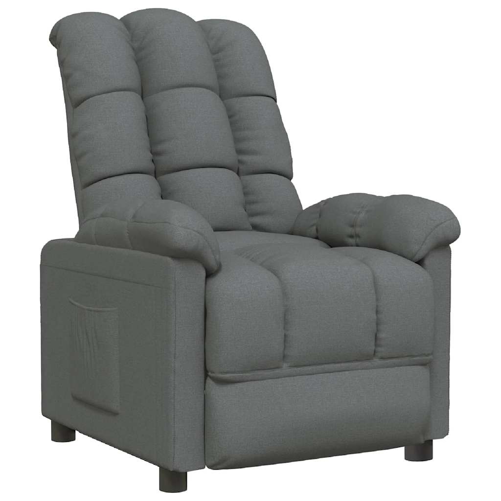 Relaxsessel Dunkelgrau Stoff
