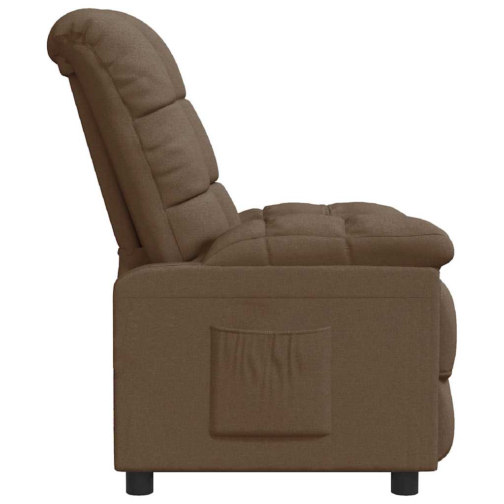Relaxsessel Braun Stoff