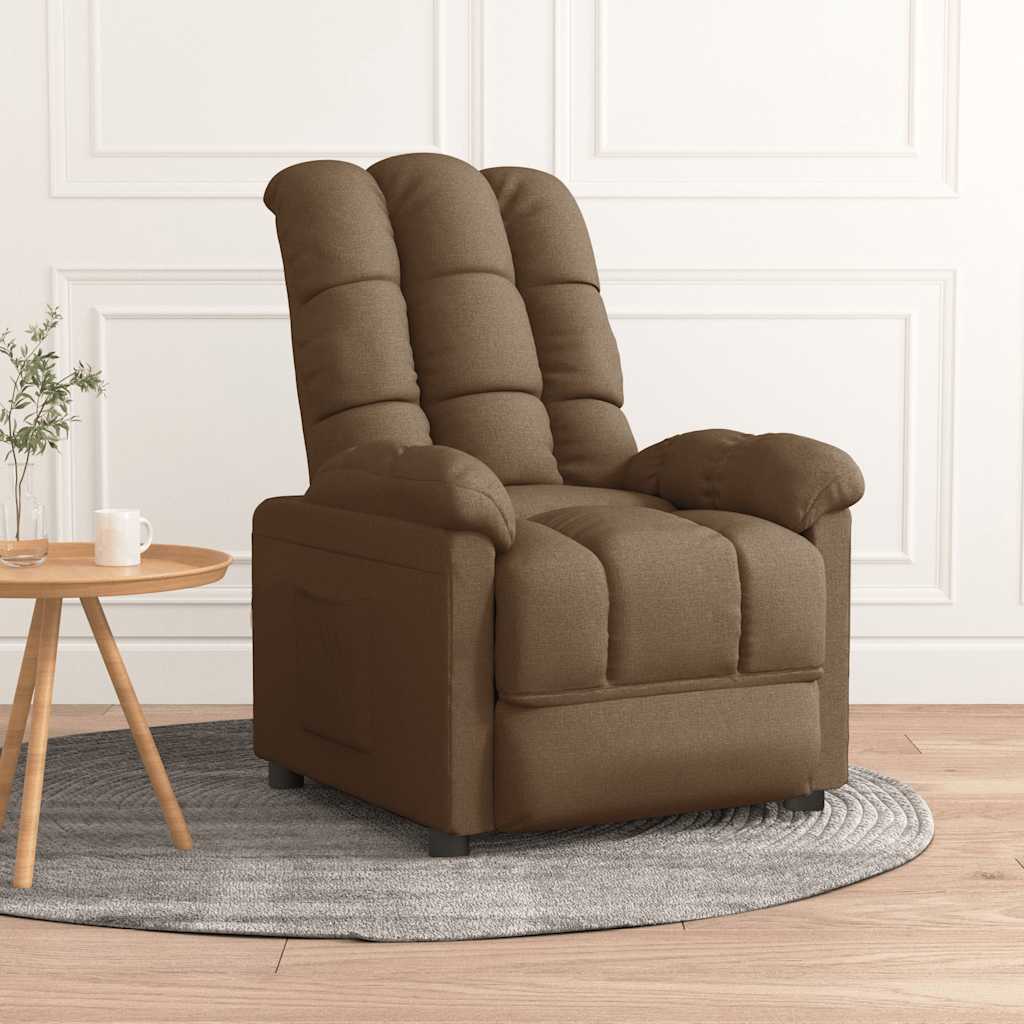 Relaxsessel Braun Stoff