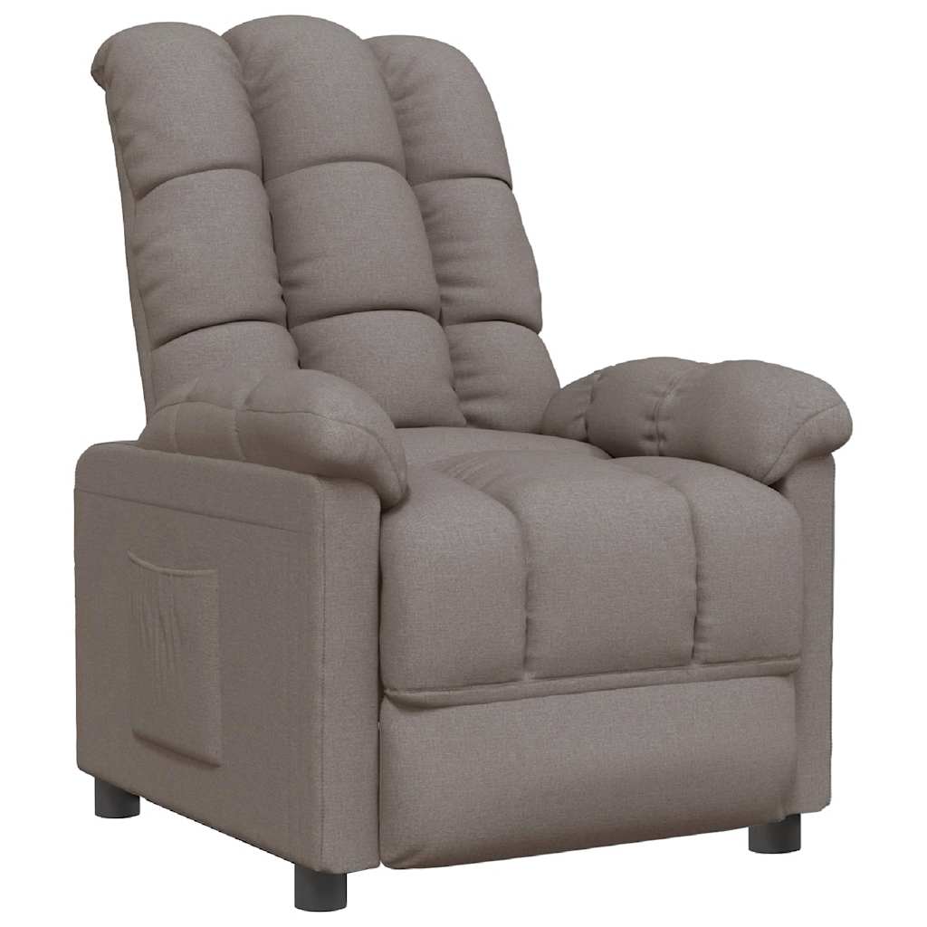 Relaxsessel Taupe Stoff