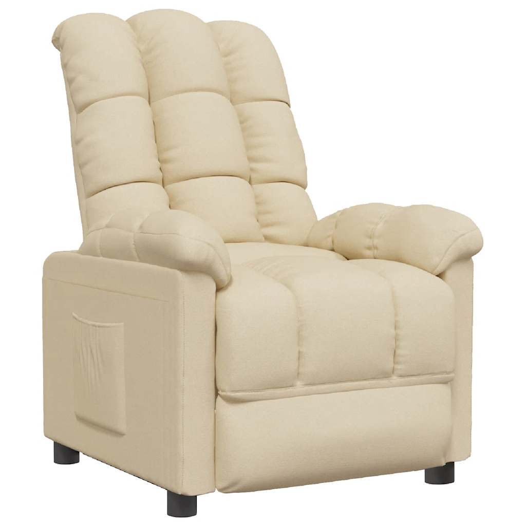 Relaxsessel Creme Stoff