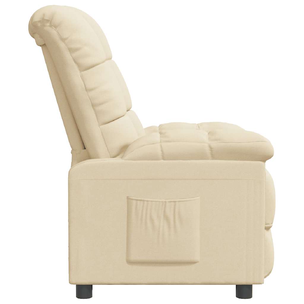 Relaxsessel Creme Stoff