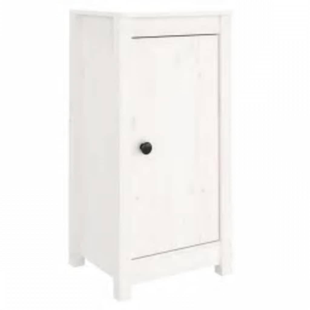 Sideboard Weiß 39x35x80 cm Massivholz Kiefer