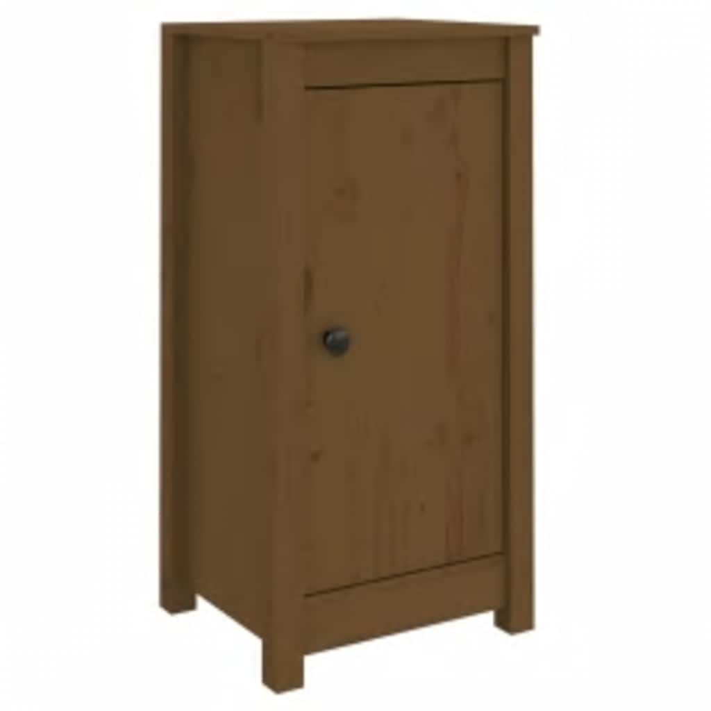 Sideboards 2 Stk. Honigbraun 39x35x80 cm Massivholz Kiefer