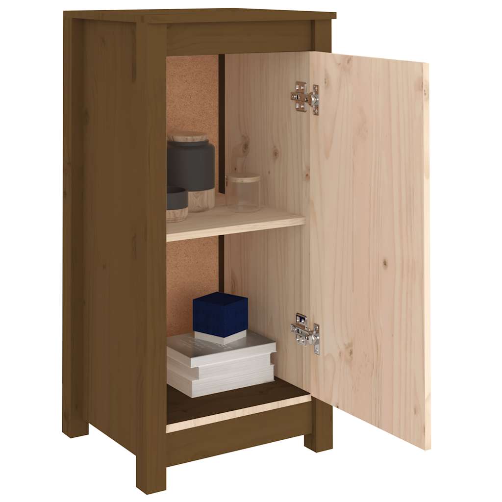 Sideboards 2 Stk. Honigbraun 39x35x80 cm Massivholz Kiefer