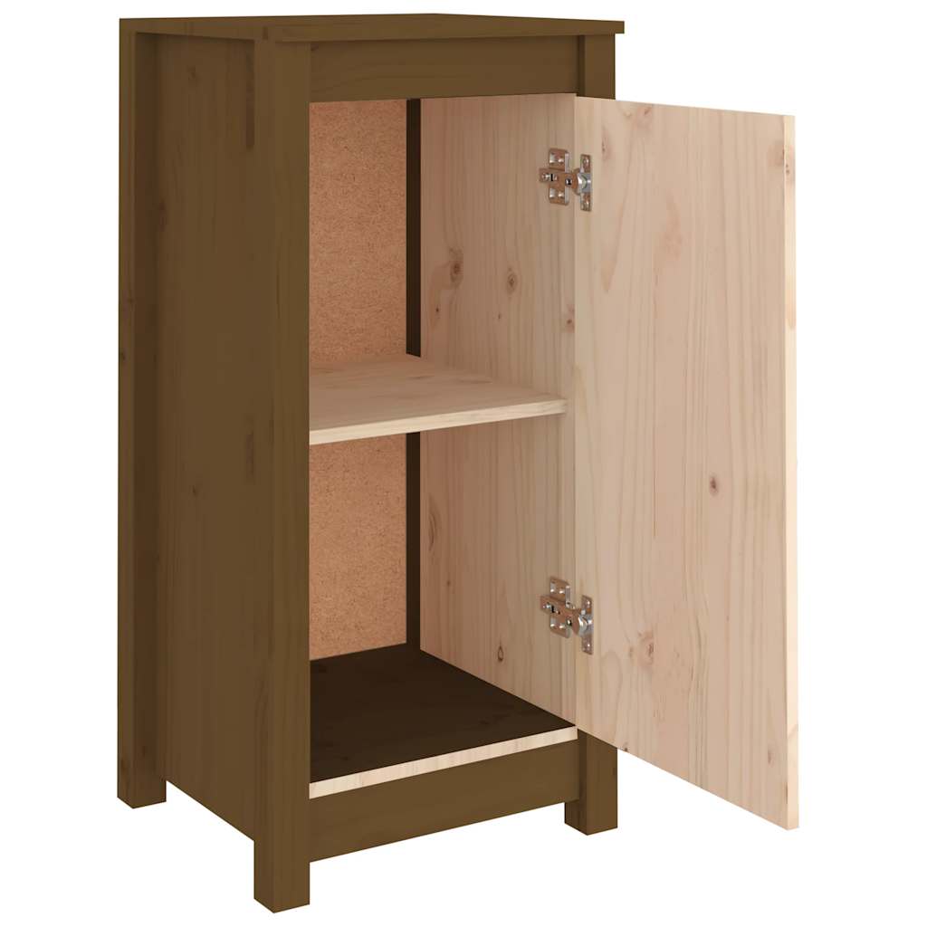 Sideboards 2 Stk. Honigbraun 39x35x80 cm Massivholz Kiefer
