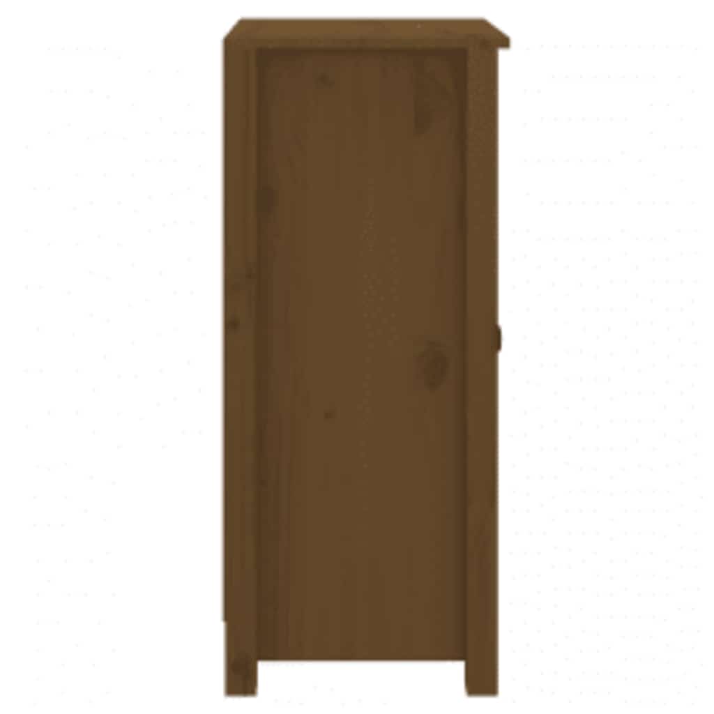 Sideboards 2 Stk. Honigbraun 39x35x80 cm Massivholz Kiefer