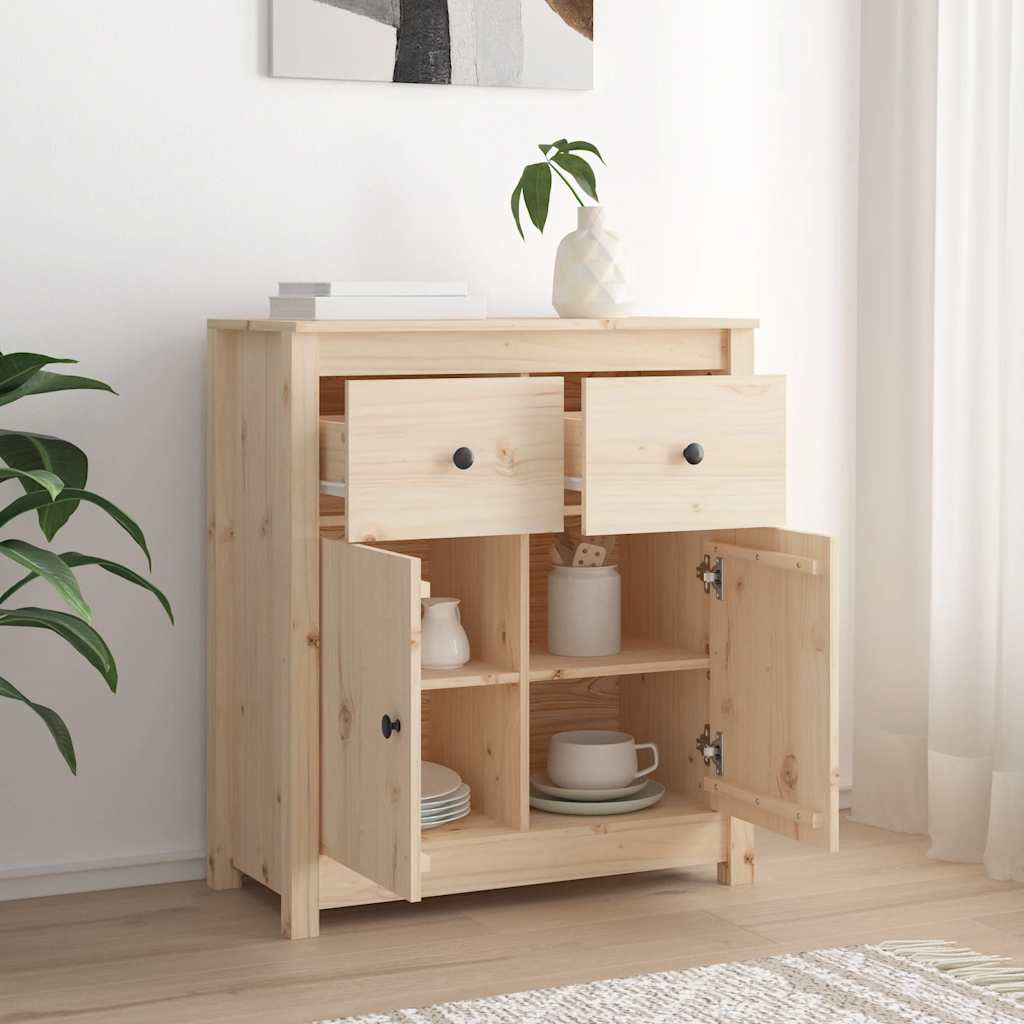 Sideboard 70x35x80 cm Massivholz Kiefer