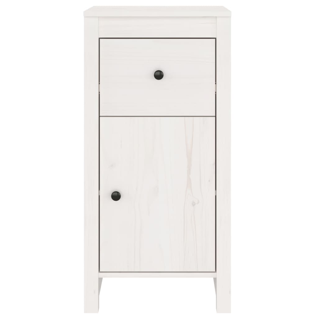 Sideboard Weiß 40x35x80 cm Massivholz Kiefer