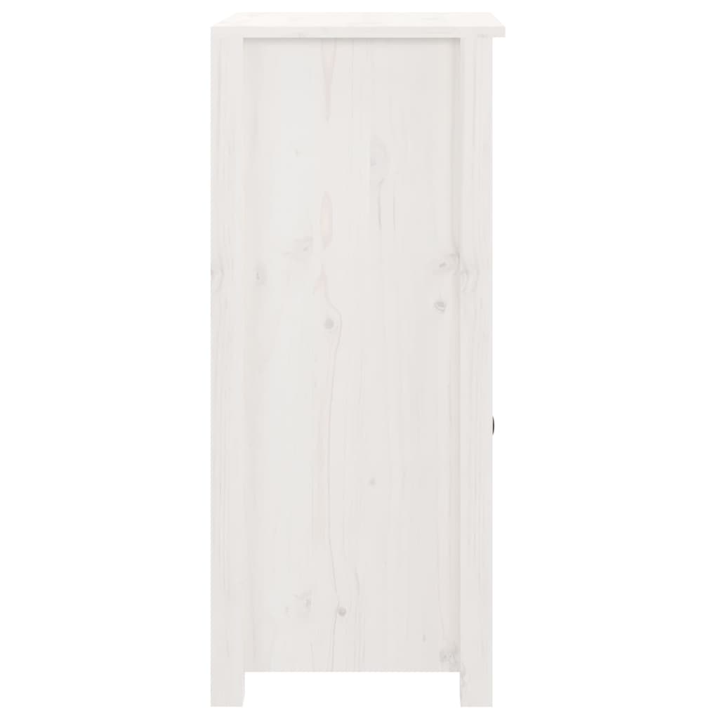 Sideboard Weiß 40x35x80 cm Massivholz Kiefer