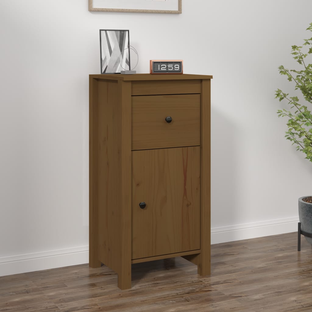 Sideboard Honigbraun 40x35x80 cm Massivholz Kiefer