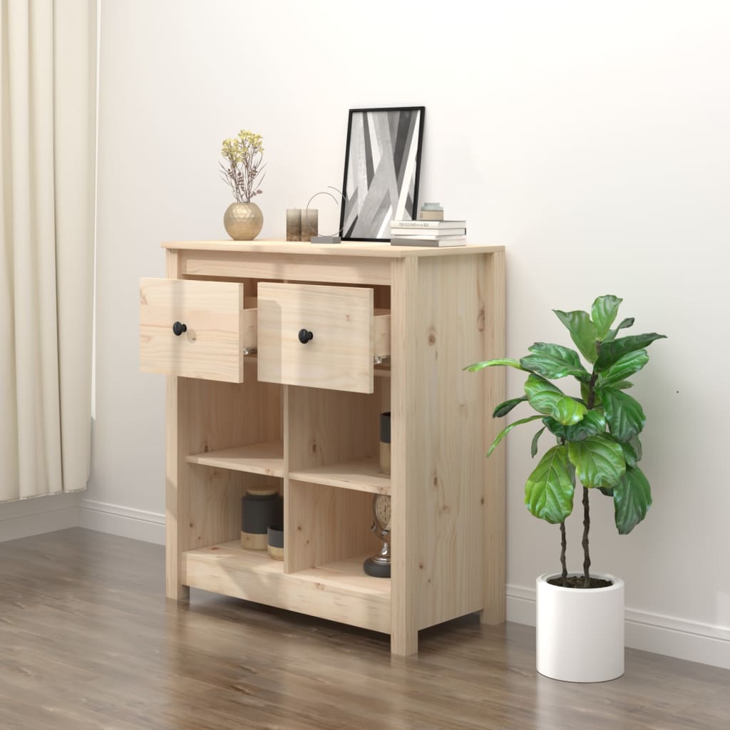Sideboard 70x35x80 cm Massivholz Kiefer