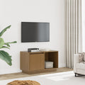 TV-Schrank Honigbraun 74x35x44 cm Massivholz Kiefer