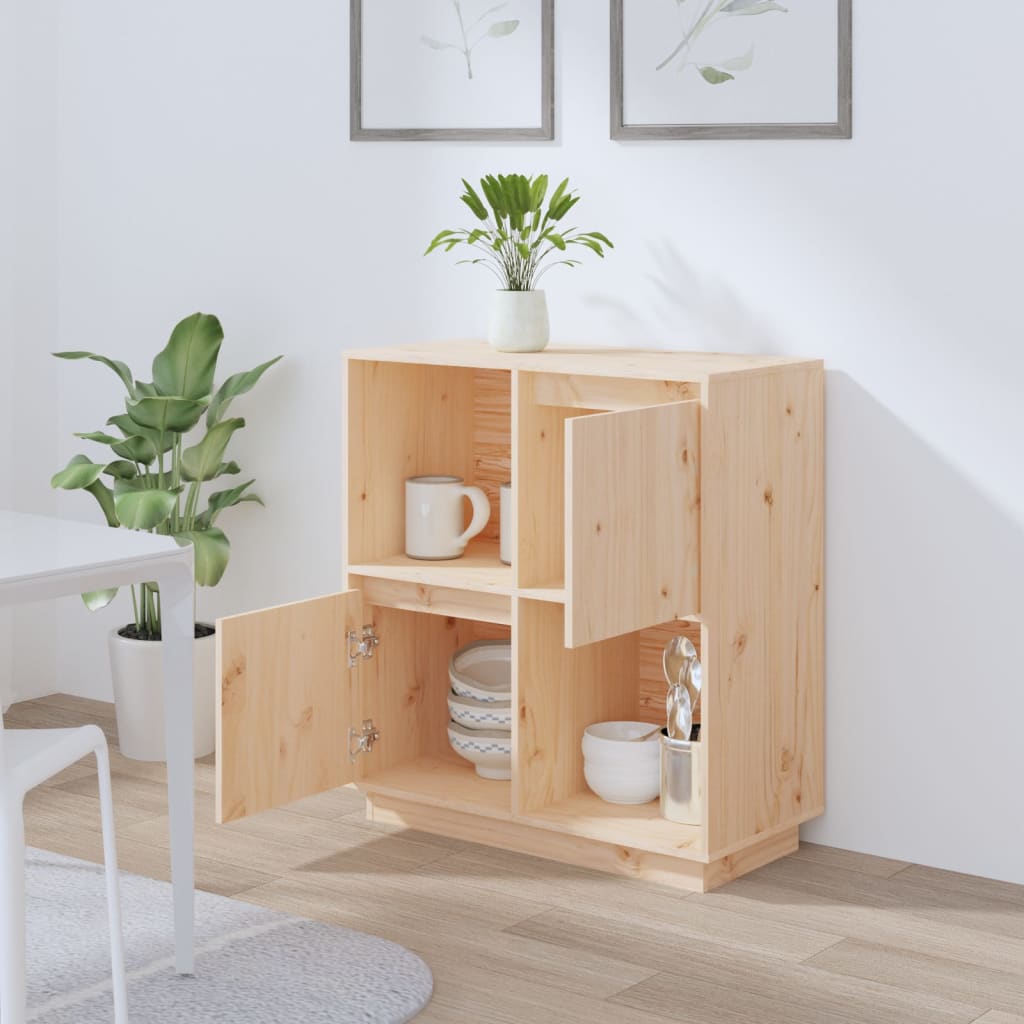 Sideboard 74x35x80 cm Massivholz Kiefer
