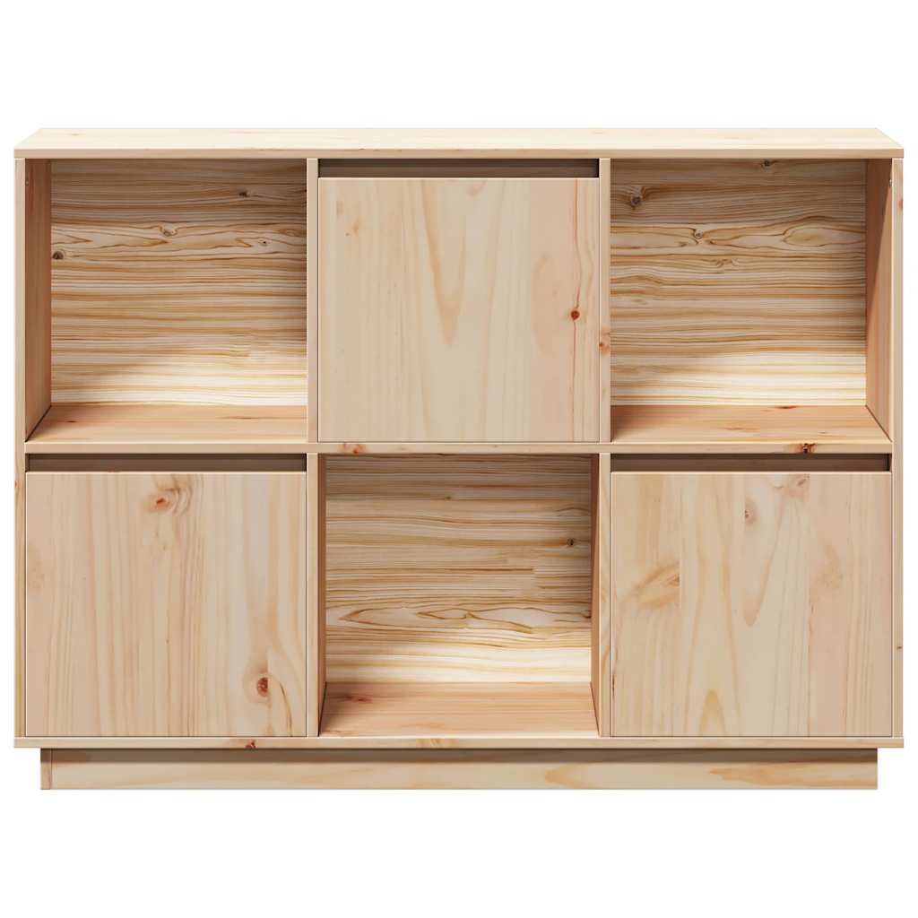 Sideboard 110,5x35x80 cm Massivholz Kiefer