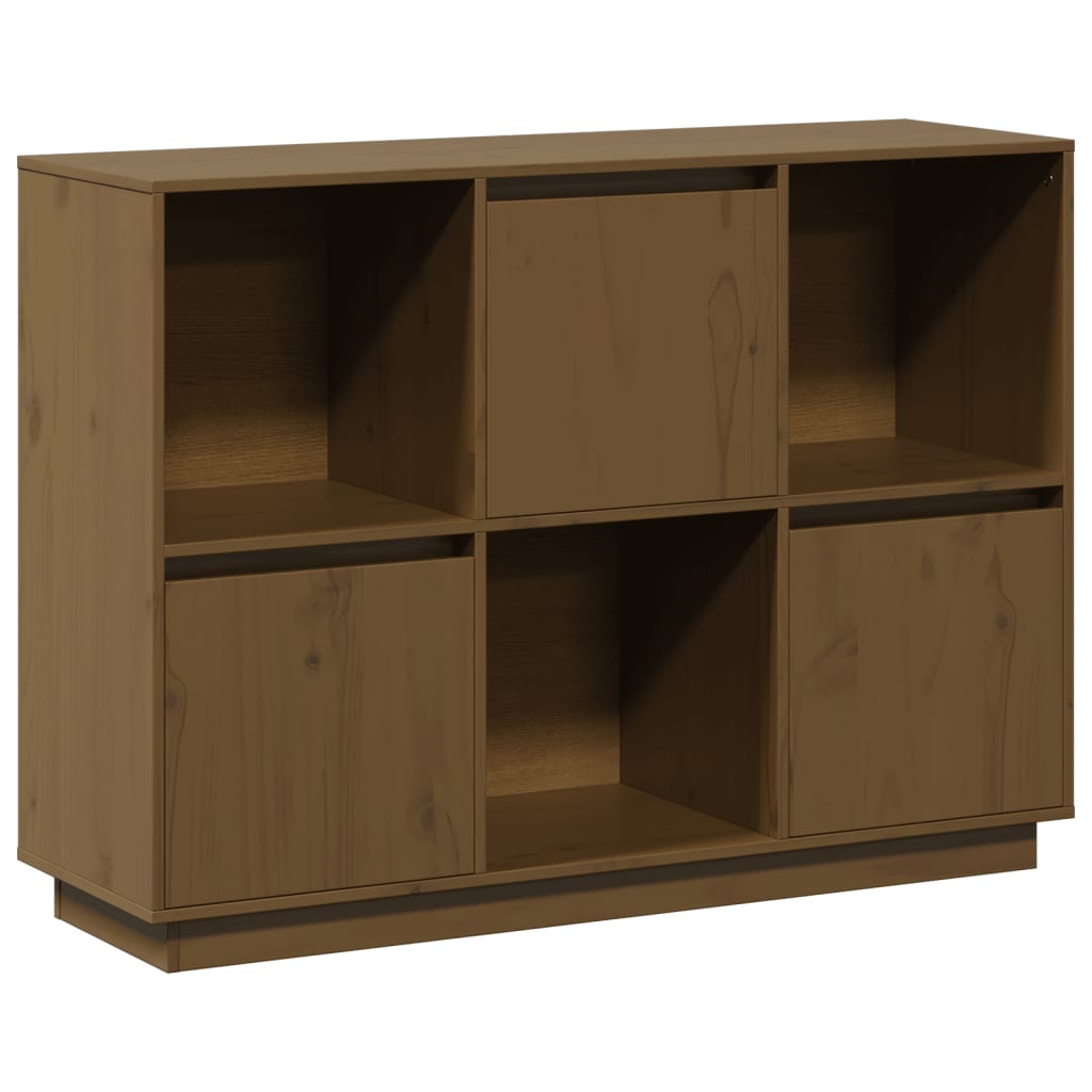 Sideboard Honigbraun 110,5x35x80 cm Massivholz Kiefer