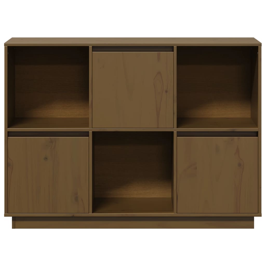Sideboard Honigbraun 110,5x35x80 cm Massivholz Kiefer