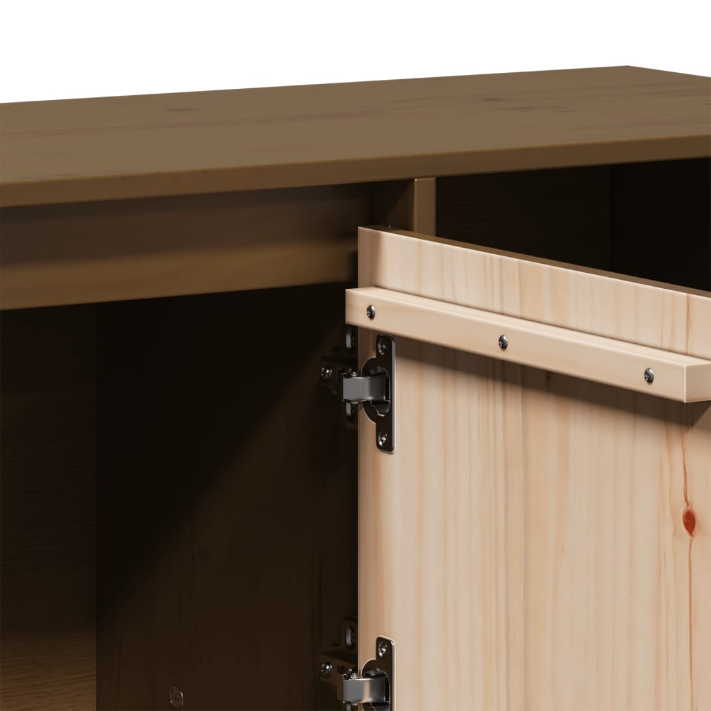 Sideboard Honigbraun 110,5x35x80 cm Massivholz Kiefer