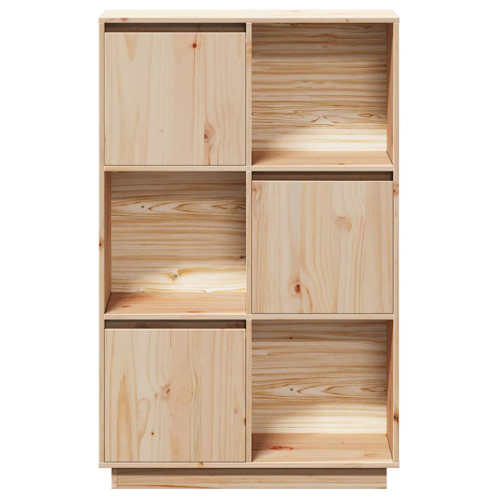 Highboard 74x35x117 cm Massivholz Kiefer